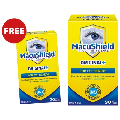 MacuShield Original+ 90 Day Pack + 30 Day Pack FREE